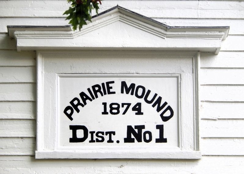 Prairie Mound School. Click for full size. Prairie Mound School image. Click for full size.