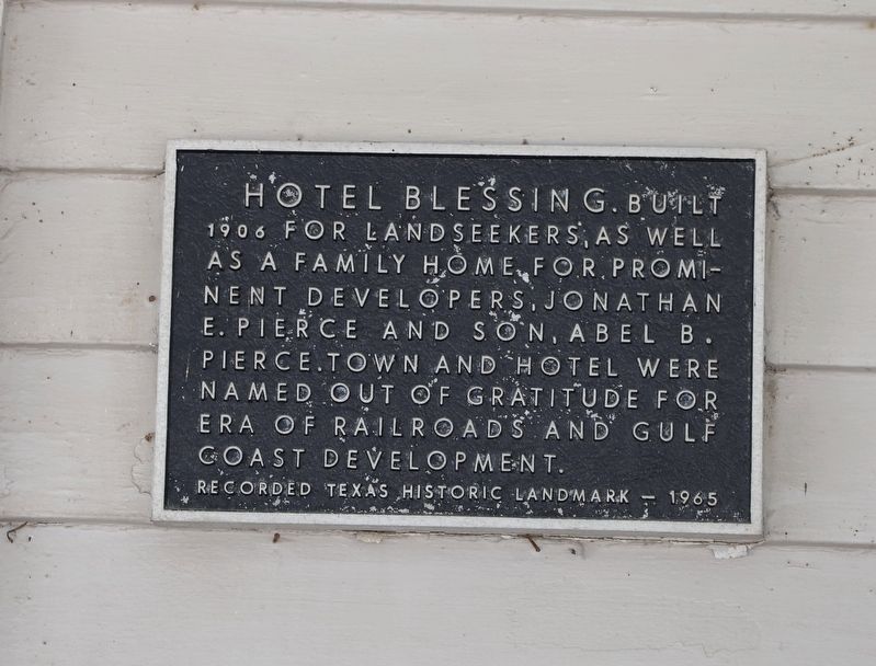 Hotel Blessing Marker. Click for full size. Hotel Blessing Marker image. Click for full size.
