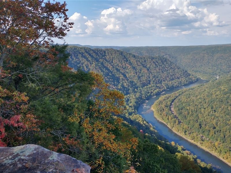 View from the Grandview Overlook, looking left.. Click for full size. View from the Grandview Overlook, looking left. image. Click for full size.