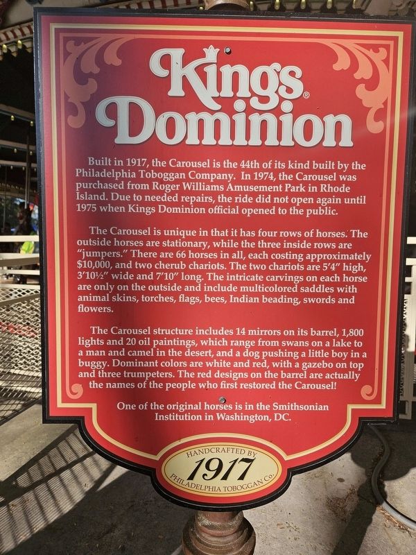 The Carousel Marker. Click for full size. The Carousel Marker image. Click for full size.