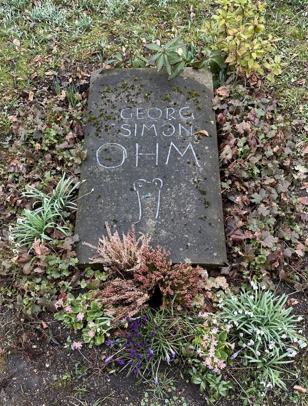 Grave of Georg Ohm (Gräberfeld 15). Click for more information. Grave of Georg Ohm (Gräberfeld 15) image. Click for more information.