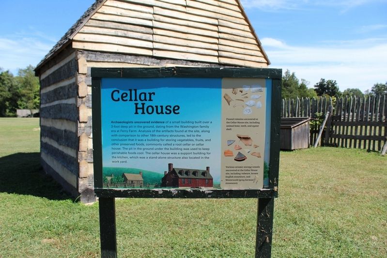 Cellar House Marker. Click for full size. Cellar House Marker image. Click for full size.