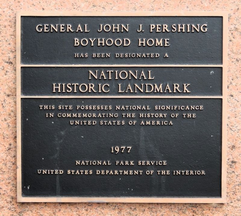 Gen. John J. Pershing Boyhood Home State Historic Site image. Click for full size.