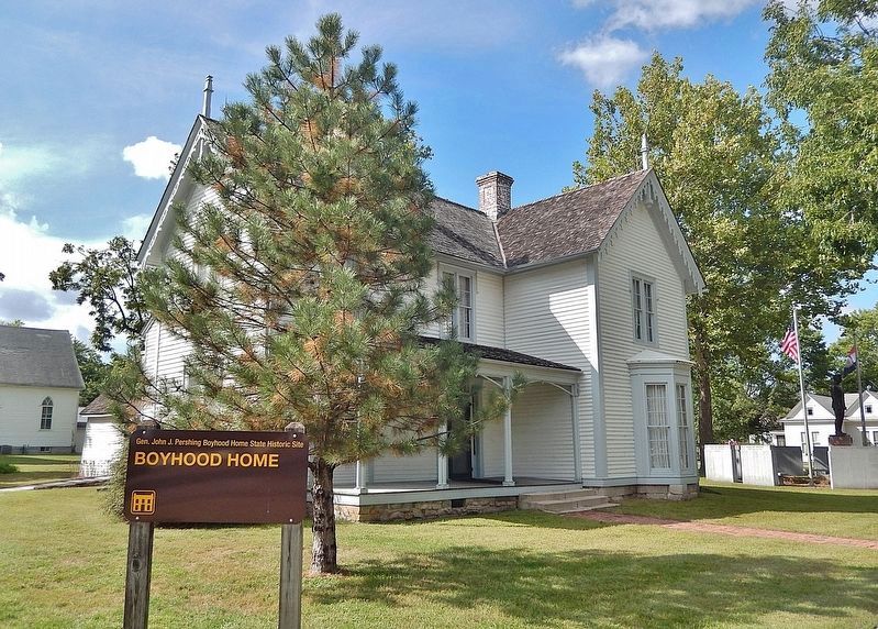General John J. Pershing Boyhood Home<br>(<i>southeast elevation</i>) image. Click for full size.