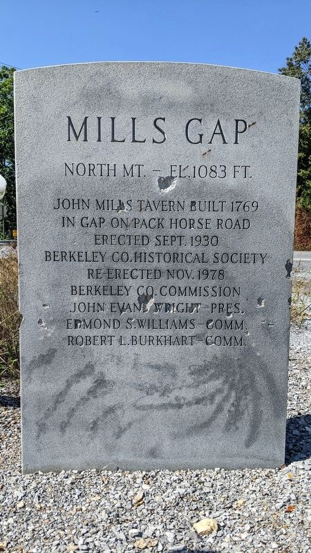 Mills Gap Marker. Click for full size. Mills Gap Marker image. Click for full size.