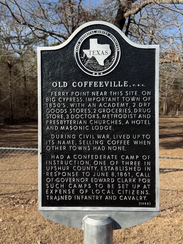 Old Coffeeville, <small>C. S. A.</small> Marker. Click for full size. Old Coffeeville, <small>C. S. A.</small> Marker image. Click for full size.