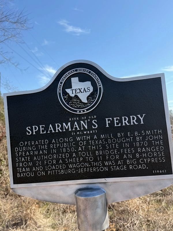 Site of Old Spearman's Ferry Marker. Click for full size. Site of Old Spearman's Ferry Marker image. Click for full size.