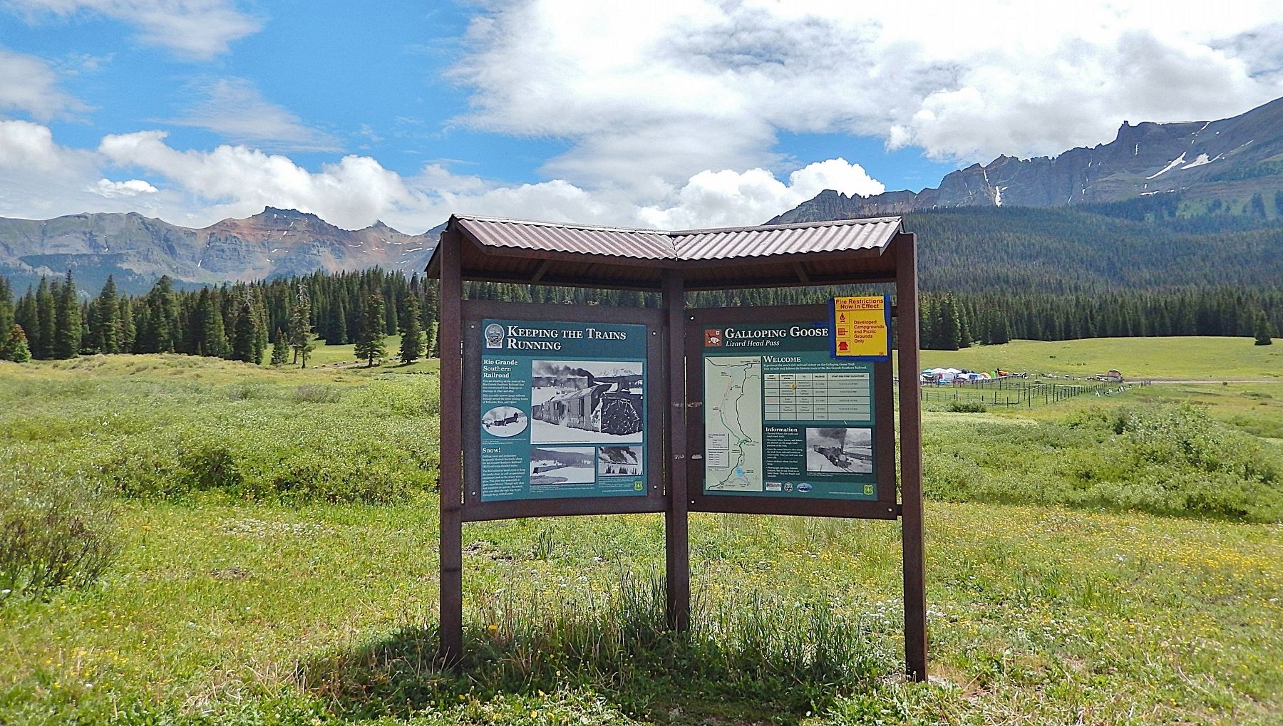 Galloping Goose Trailhead Kiosk. Click for full size. Galloping Goose Trailhead Kiosk image. Click for full size.