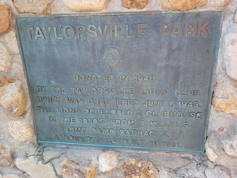 Taylorsville Park Marker. Click for full size. Taylorsville Park Marker image. Click for full size.