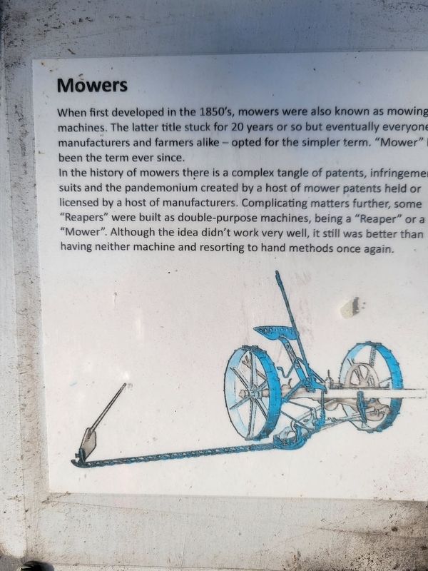 Mowers Marker. Click for full size. Mowers Marker image. Click for full size.