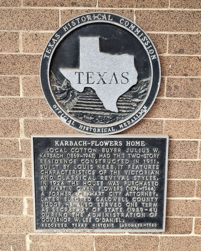 Karbach-Flowers Home Marker. Click for full size. Karbach-Flowers Home Marker image. Click for full size.