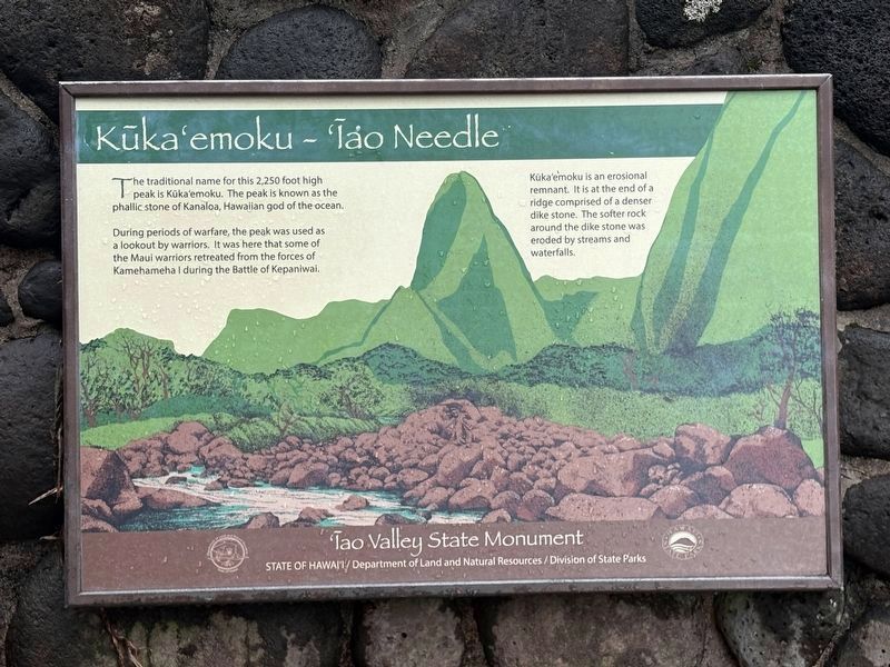 Kūka'emoku - 'Īao Needle Marker image. Click for full size.