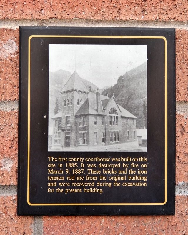 First County Courthouse Site Marker. Click for full size. First County Courthouse Site Marker image. Click for full size.