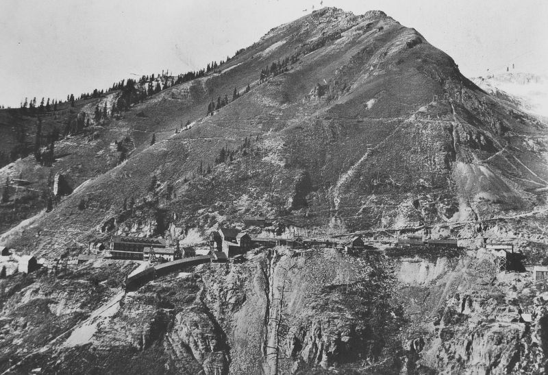 Marker detail: Scene of the first Labor Strike<br>The Smuggler-Union Mine. Click for full size. Marker detail: Scene of the first Labor Strike<br>The Smuggler-Union Mine image. Click for full size.