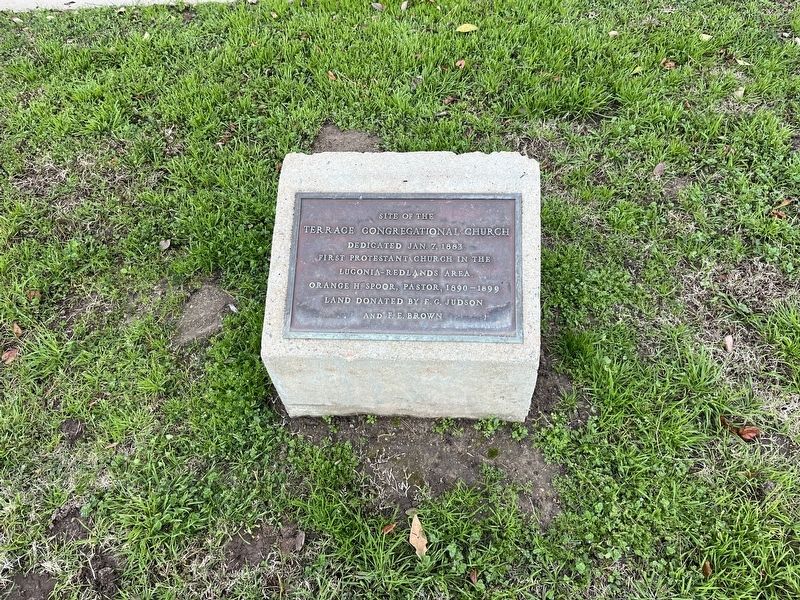 Terrace Congregational Church Marker image. Click for full size.
