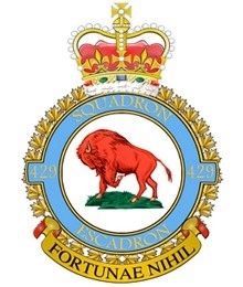 429 Bison Squadron badge. Click for more information. 429 Bison Squadron badge image. Click for more information.