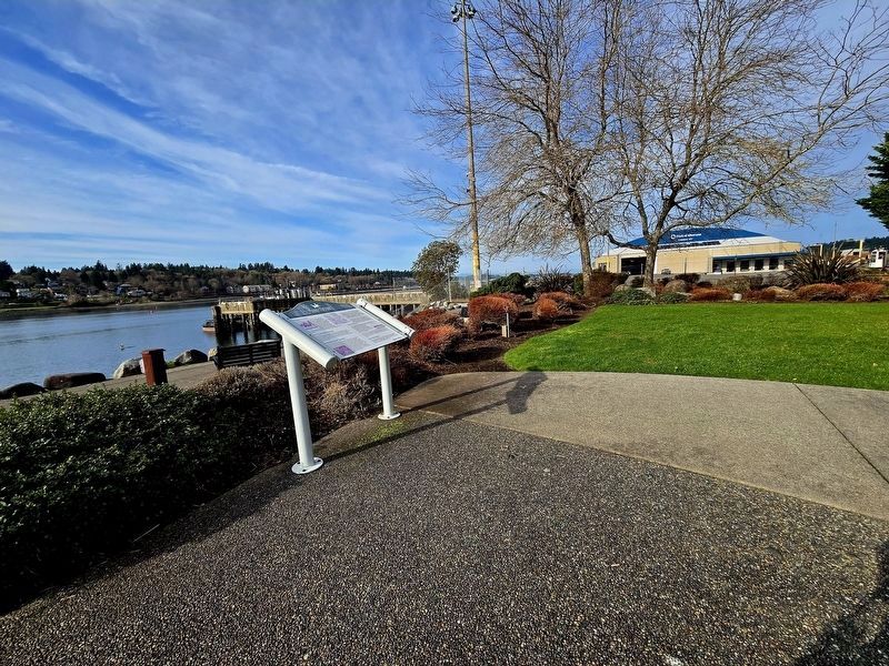 The Port of Olympia is to the right. image. Click for full size.