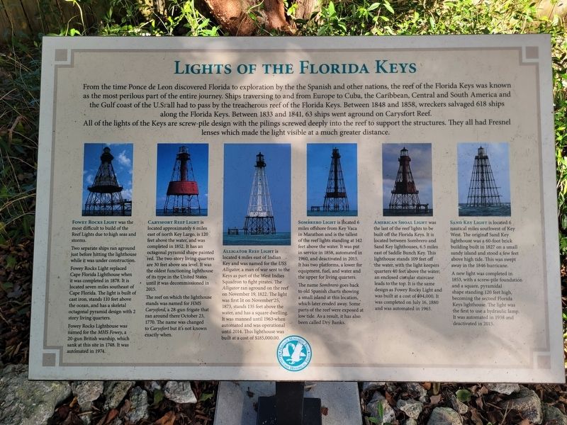 Lights of the Florida Keys Marker image. Click for full size.
