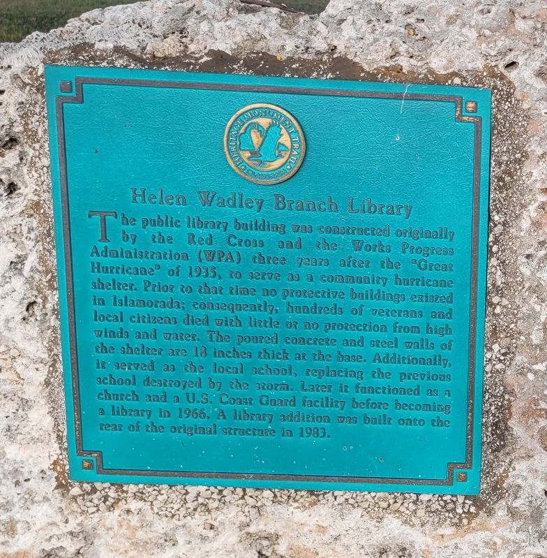 Helen Wadley Branch Library Marker image. Click for full size.