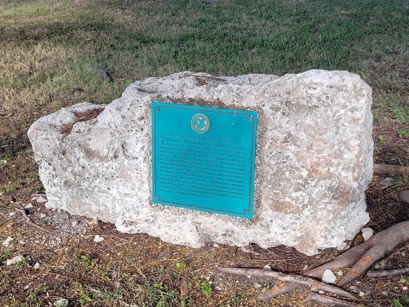 Helen Wadley Branch Library Marker image. Click for full size.