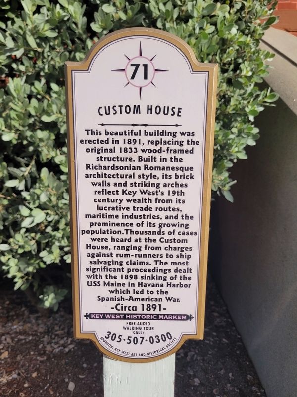 Custom House Marker image. Click for full size.