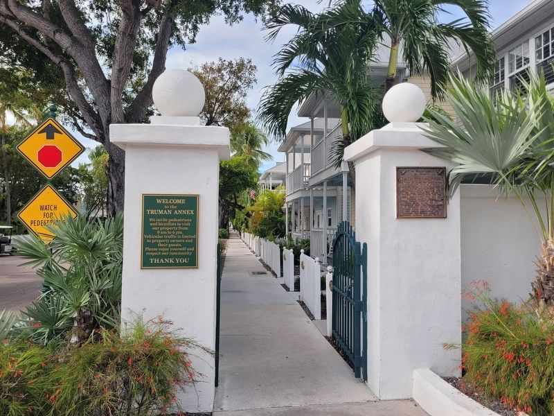 The Truman Annex was formerly the Key West Naval Station Marker image. Click for full size.