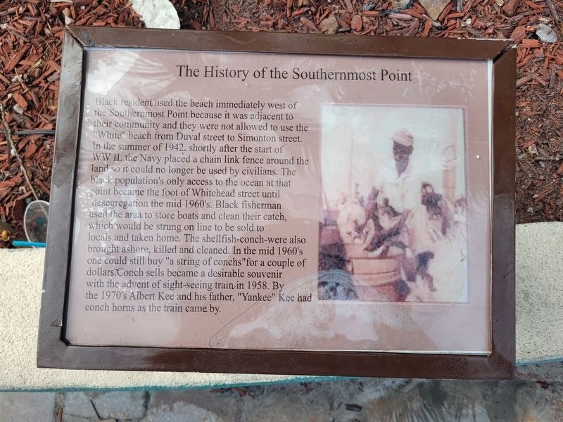 The History of the Southernmost Point Marker image. Click for full size.