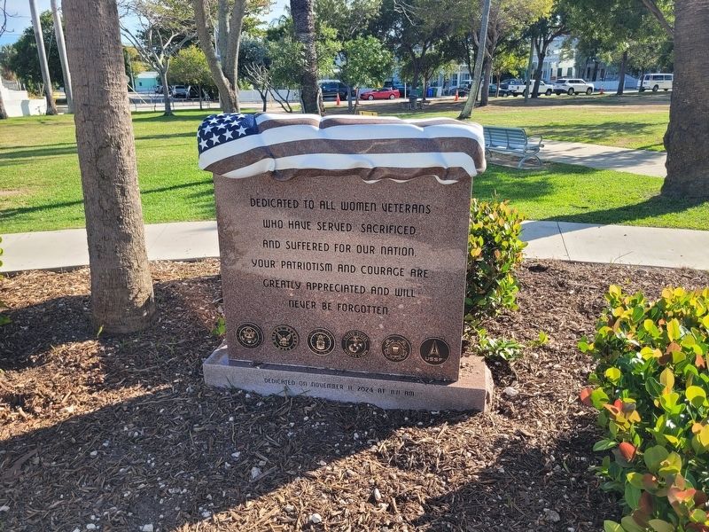 Dedicated to All Women Veterans Marker. Click for full size. Dedicated to All Women Veterans Marker image. Click for full size.