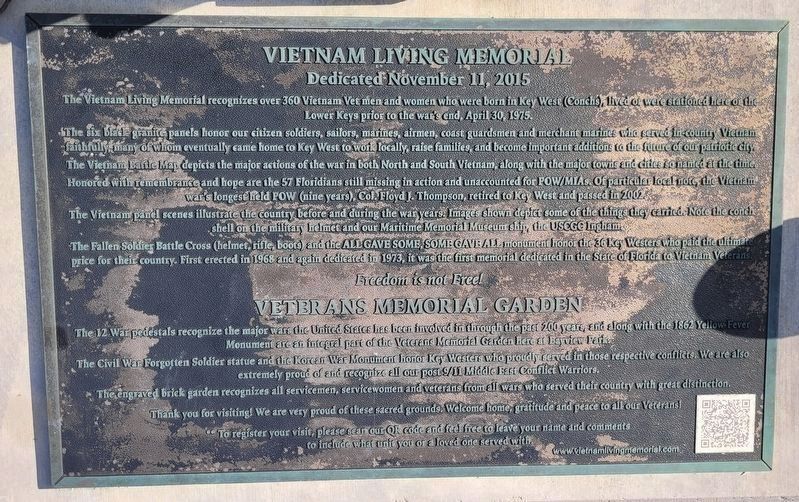 Vietnam Living Memorial image. Click for full size.