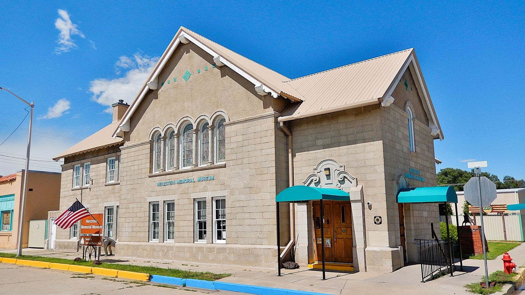 Herzstein Memorial Museum (<i>southwest elevation</i>). Click for full size. Herzstein Memorial Museum (<i>southwest elevation</i>) image. Click for full size.