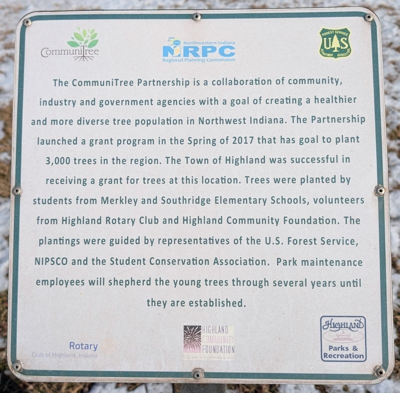 CommuniTree Tree Planting Marker image. Click for full size.