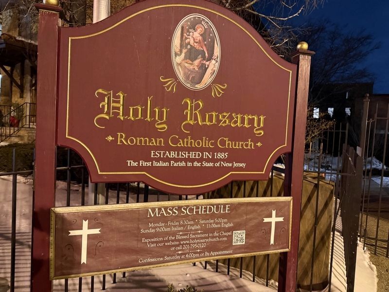 Holy Rosary Roman Catholic Church Marker. Click for full size. Holy Rosary Roman Catholic Church Marker image. Click for full size.
