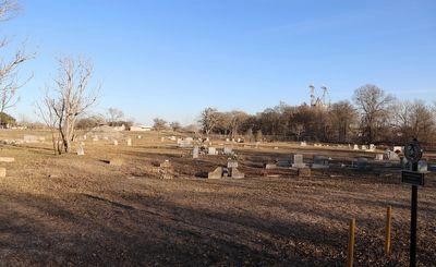 Waelder City Cemetery Marker. Click for full size. Waelder City Cemetery Marker image. Click for full size.