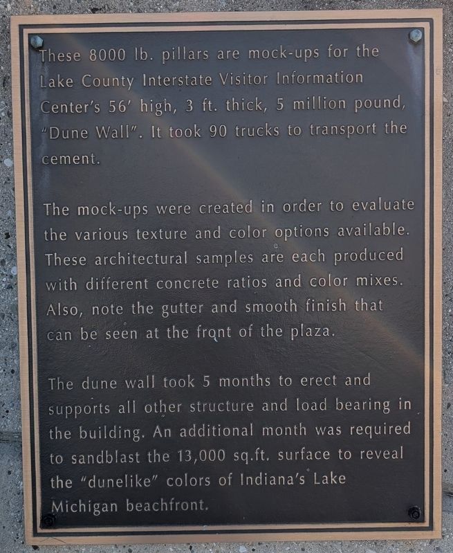 Dune Wall Marker. Click for full size. Dune Wall Marker image. Click for full size.
