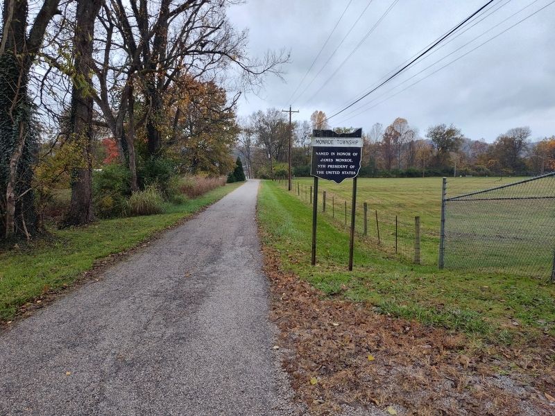Monroe Township Marker. Click for full size. Monroe Township Marker image. Click for full size.