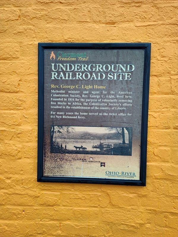 Rev. George C. Light Home Marker image. Click for full size.