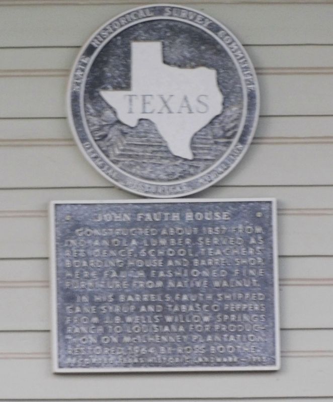 John Fauth House Marker image. Click for full size.