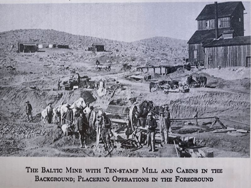 Marker Detail - The Baltic Mine image. Click for full size.
