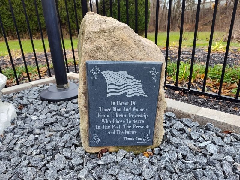 Elkrun Township Veterans Memorial Marker image. Click for full size.