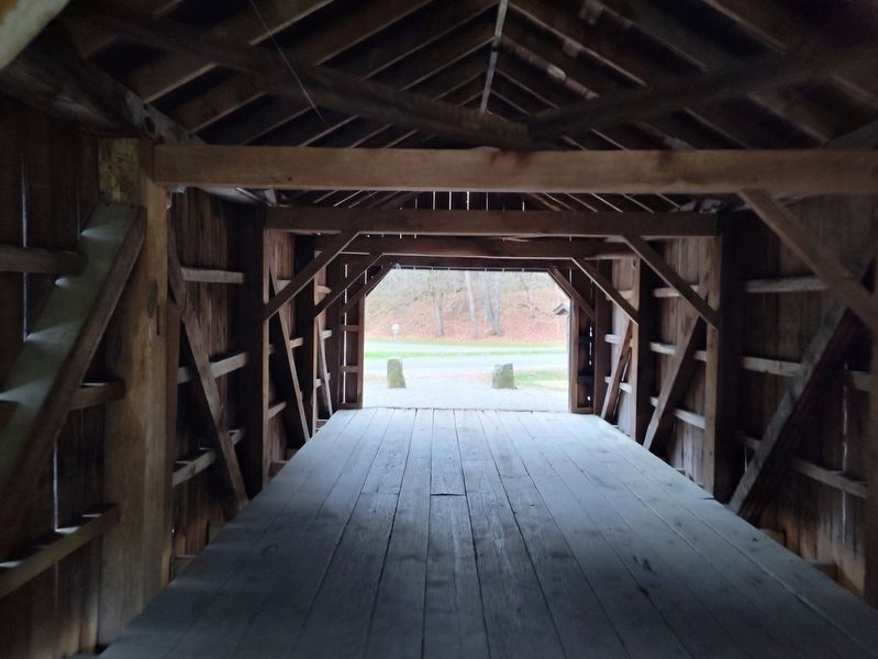 Thomas J. Malone Covered Bridge interior image. Click for full size.