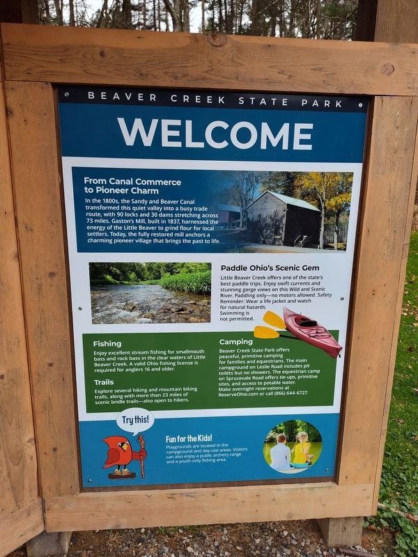 Beaver Creek State Park Marker image. Click for full size.