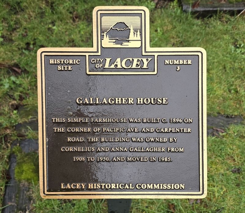 Gallagher House Marker. Click for full size. Gallagher House Marker image. Click for full size.