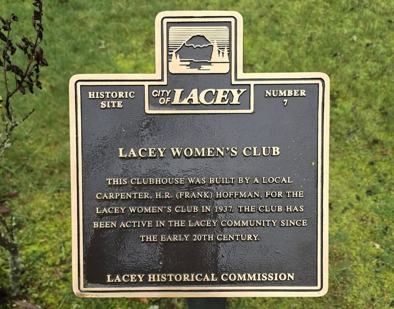 Lacey Women's Club Marker. Click for full size. Lacey Women's Club Marker image. Click for full size.