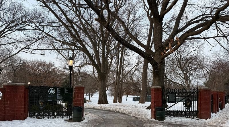 Entrance to Owl's Head Park. Click for full size. Entrance to Owl's Head Park image. Click for full size.