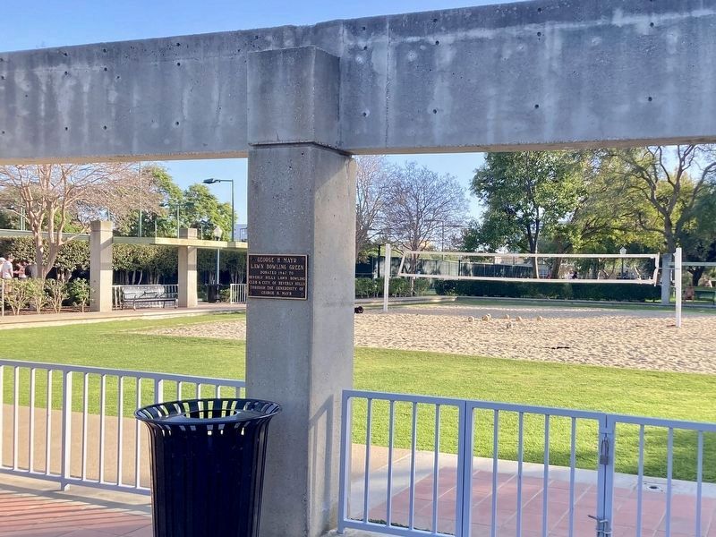 Lawn Bowling Green Marker. Click for full size. Lawn Bowling Green Marker image. Click for full size.