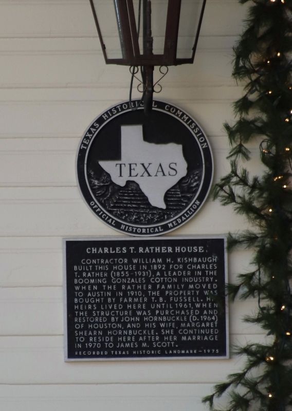 Charles T. Rather House Marker. Click for full size. Charles T. Rather House Marker image. Click for full size.