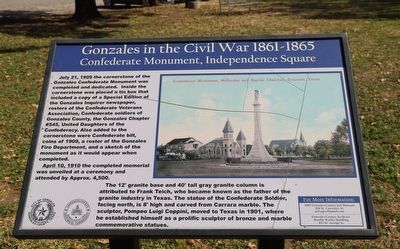 Confederate Monument, Independence Square Marker image. Click for full size.