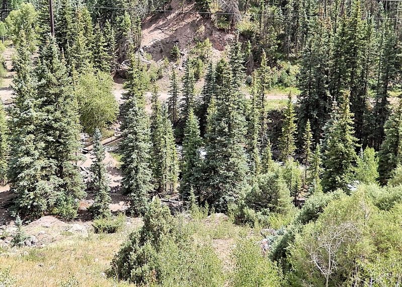Wooden Flume and Water Monitor Ruins. Click for full size. Wooden Flume and Water Monitor Ruins image. Click for full size.