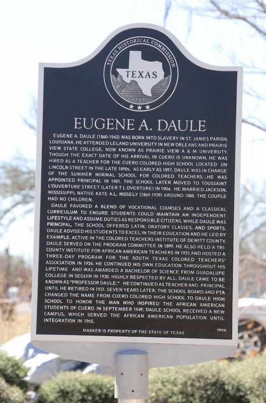 Eugene A. Daule Marker. Click for full size. Eugene A. Daule Marker image. Click for full size.