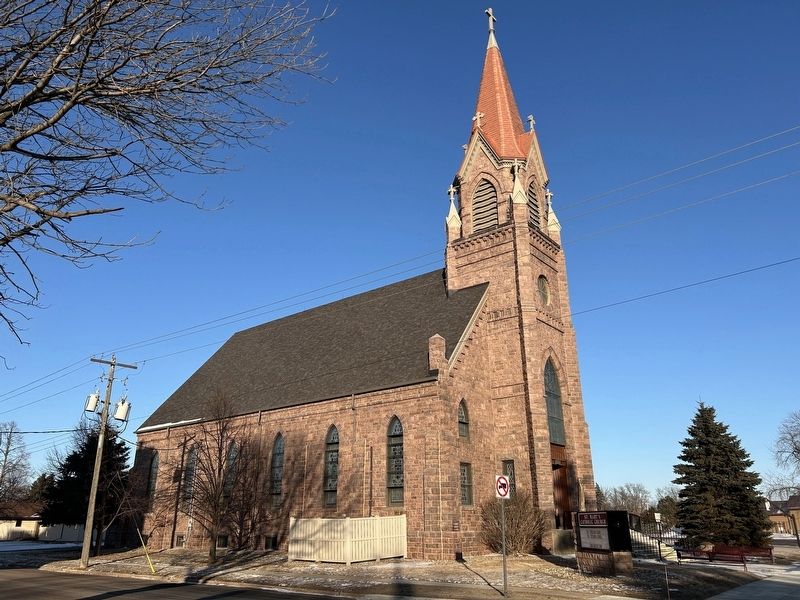 St. Mary's Catholic Church, from the southwest image. Click for full size.